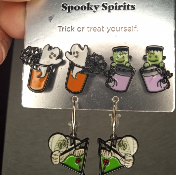 3/$35 Sugarfix by Baublebar Halloween Glow In The Dark Drink Earring Set - Picture 3 of 9